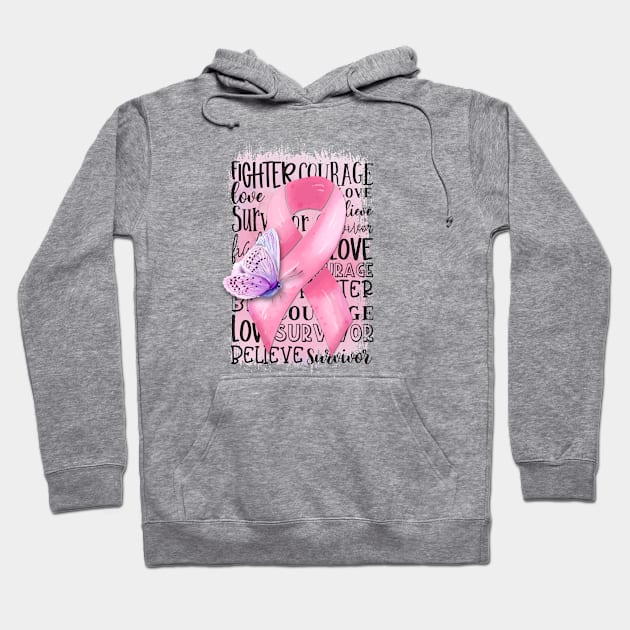 Breast Cancer Awareness Hoodie by KHarder Designs